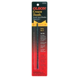 Olson 5 in. Carbon Steel Scroll Saw Blade 16 TPI 12 pk