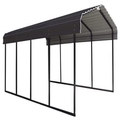 Arrow 12 ft. x 20 ft. Steel Horizontal Peak Carport without Floor Kit