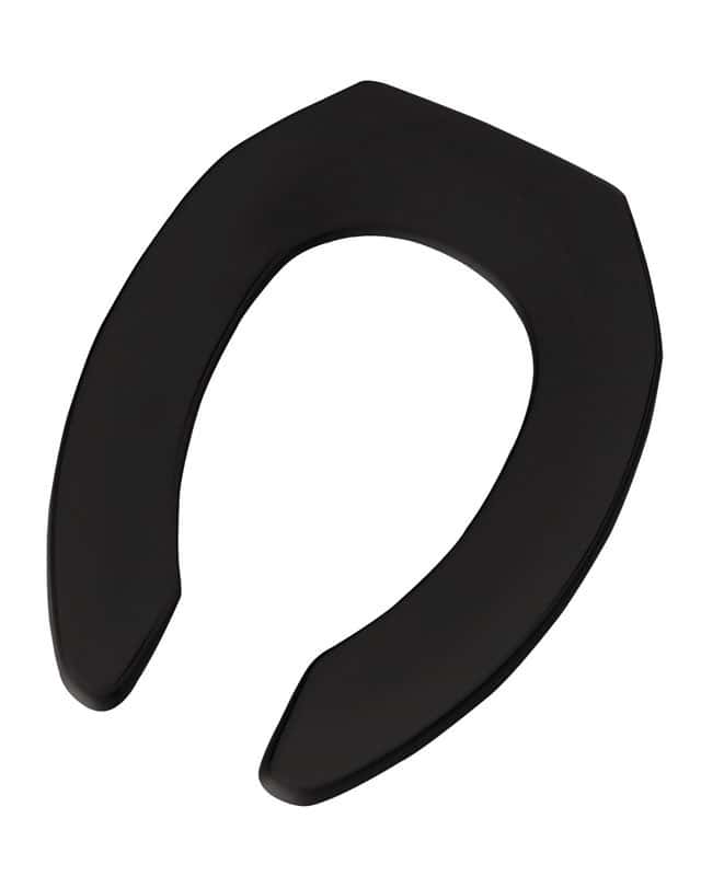 Bemis Elongated Black Plastic Toilet Seat Ace Hardware