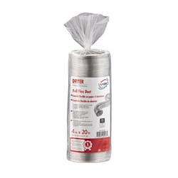 Lambro 20 ft. L X 4 in. D Silver Aluminum Dryer Transition Duct