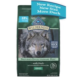 Blue Buffalo Wilderness Adult Duck Dry Dog Food Grain Free 28 lb