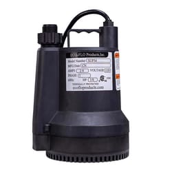 Eco-Flo SUP Series 1/4 HP 1980 gph Thermoplastic Switchless Switch Manual Submersible Utility Pump