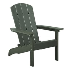 Patio Adirondack Chair Cushion with Fixing Straps and Seat Pad-Gray | Costway