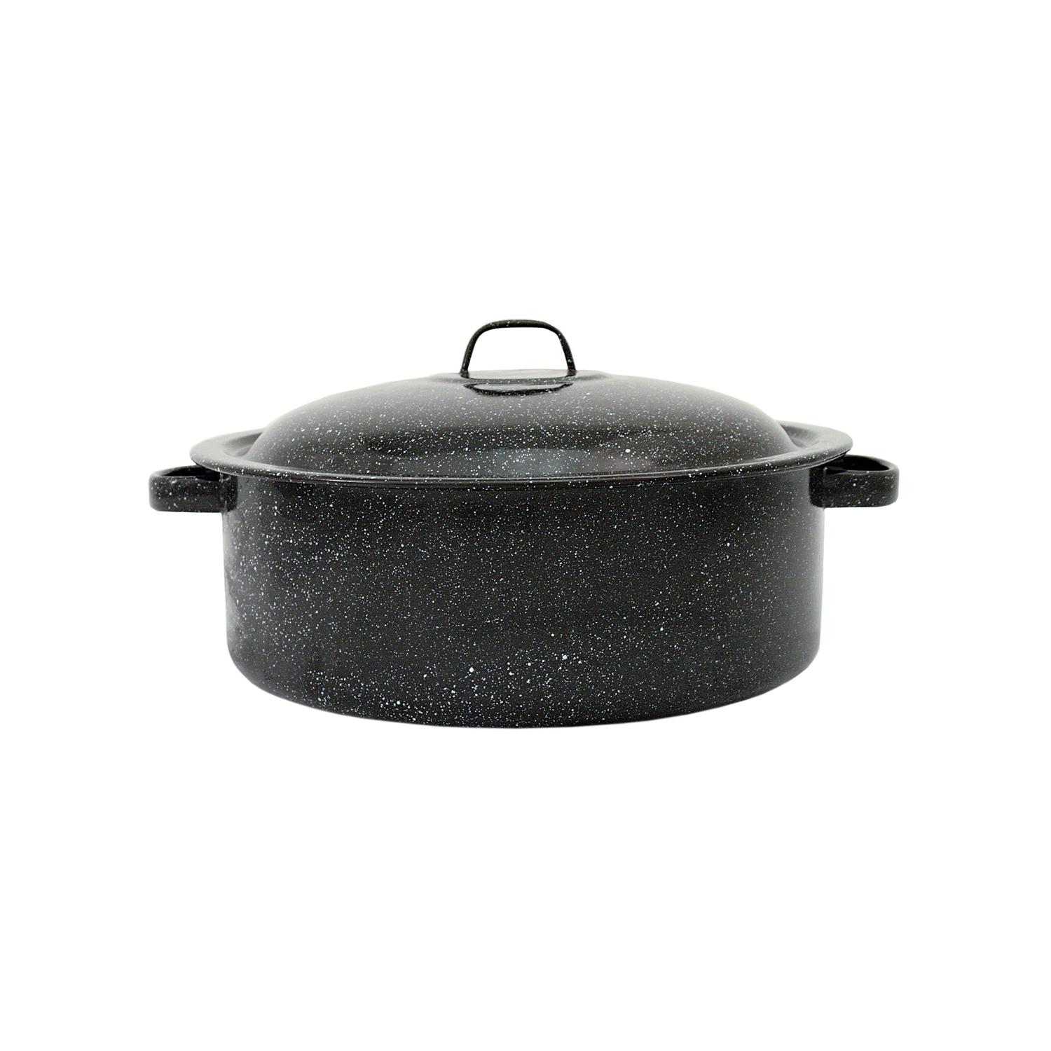 GraniteWare 18 In. Black Covered Oval Roaster Pan - Town Hardware & General  Store