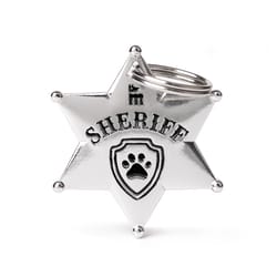 MyFamily Bronx Silver Sheriff Badge Metal Dog Pet Tags Medium