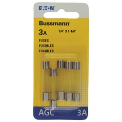 Bussmann 3 amps AGC Clear Blade Fuse 5 pk