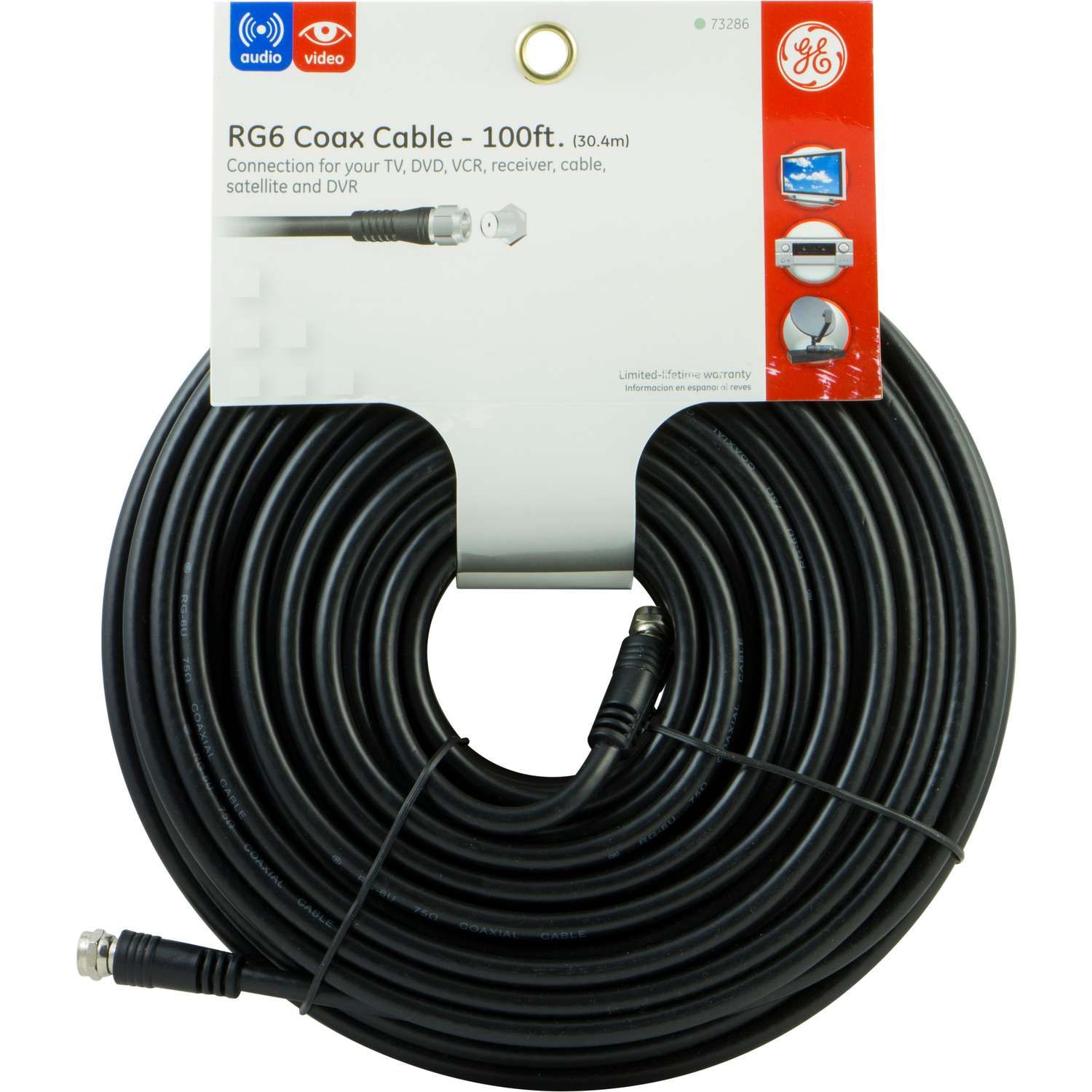 GE 100 ft. Coaxial Cable Ace Hardware
