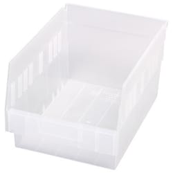 Quantum Storage Store More 8-3/8 in. W X 6 in. H Storage Bin Polypropylene Clear