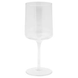 Karma Mid Century Clear Glass Wine Glass