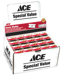 Ace Carbon Steel Single Edge Razor Blade 1.75 in. L 5 pc