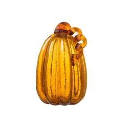 Glitzhome Crackle Pumpkin Halloween Decor