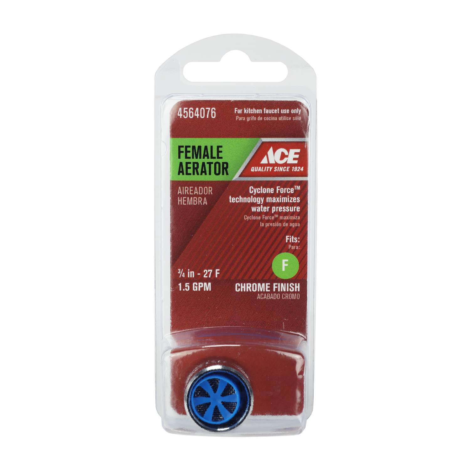 Ace Female Thread 3/4 in.-27F Chrome Faucet Aerator - Ace Hardware