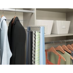 Easy Track 3 in. H X 2.5 in. W X 14 in. L Wood Laminate Sliding Tie Rack