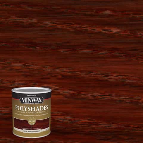 Minwax PolyShades Semi-Transparent Satin Bombay Mahogany Stain ...