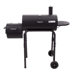 American Gourmet Charcoal Offset Smoker Black