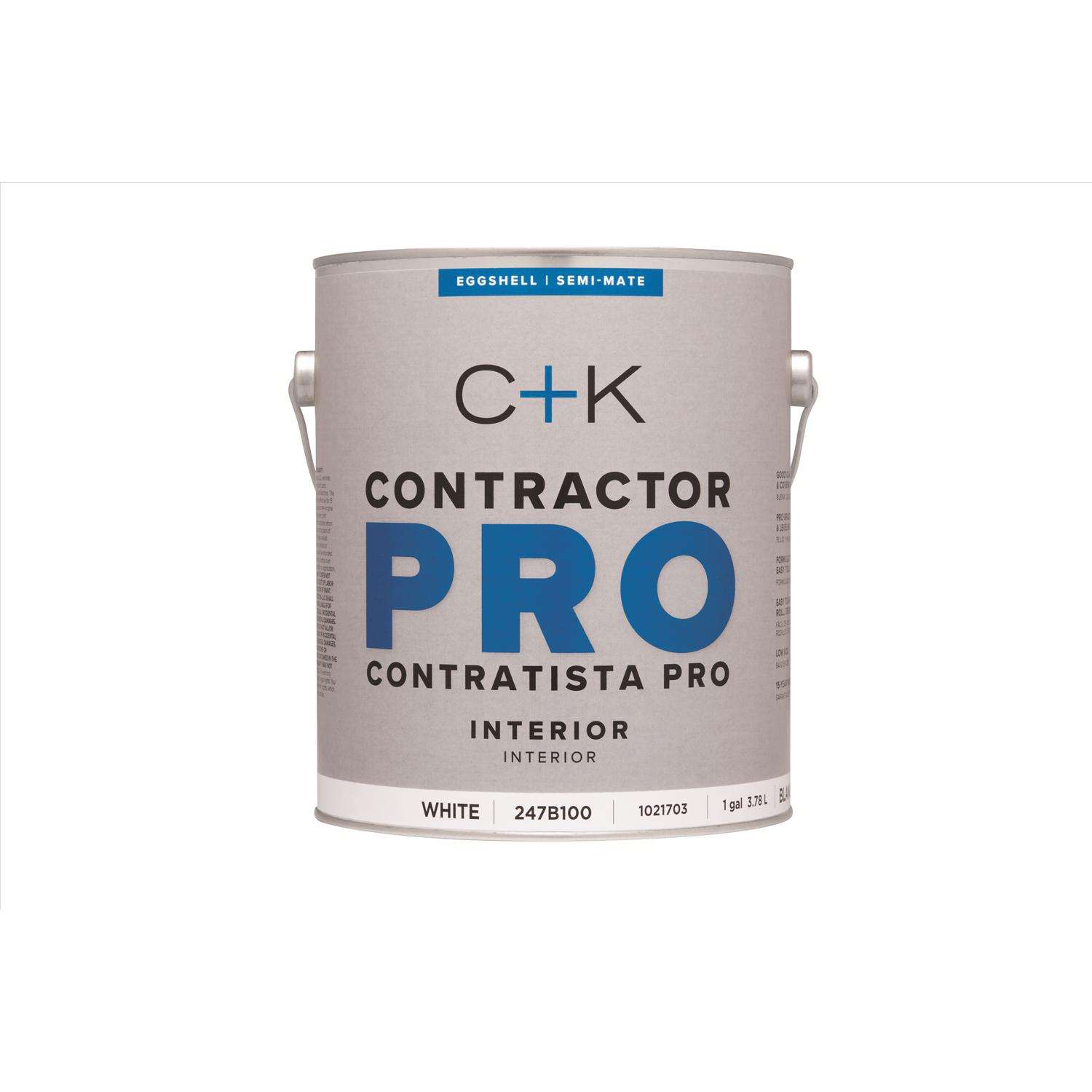 Ace Contractor Pro Eggshell White WaterBased Paint Interior 1 gal