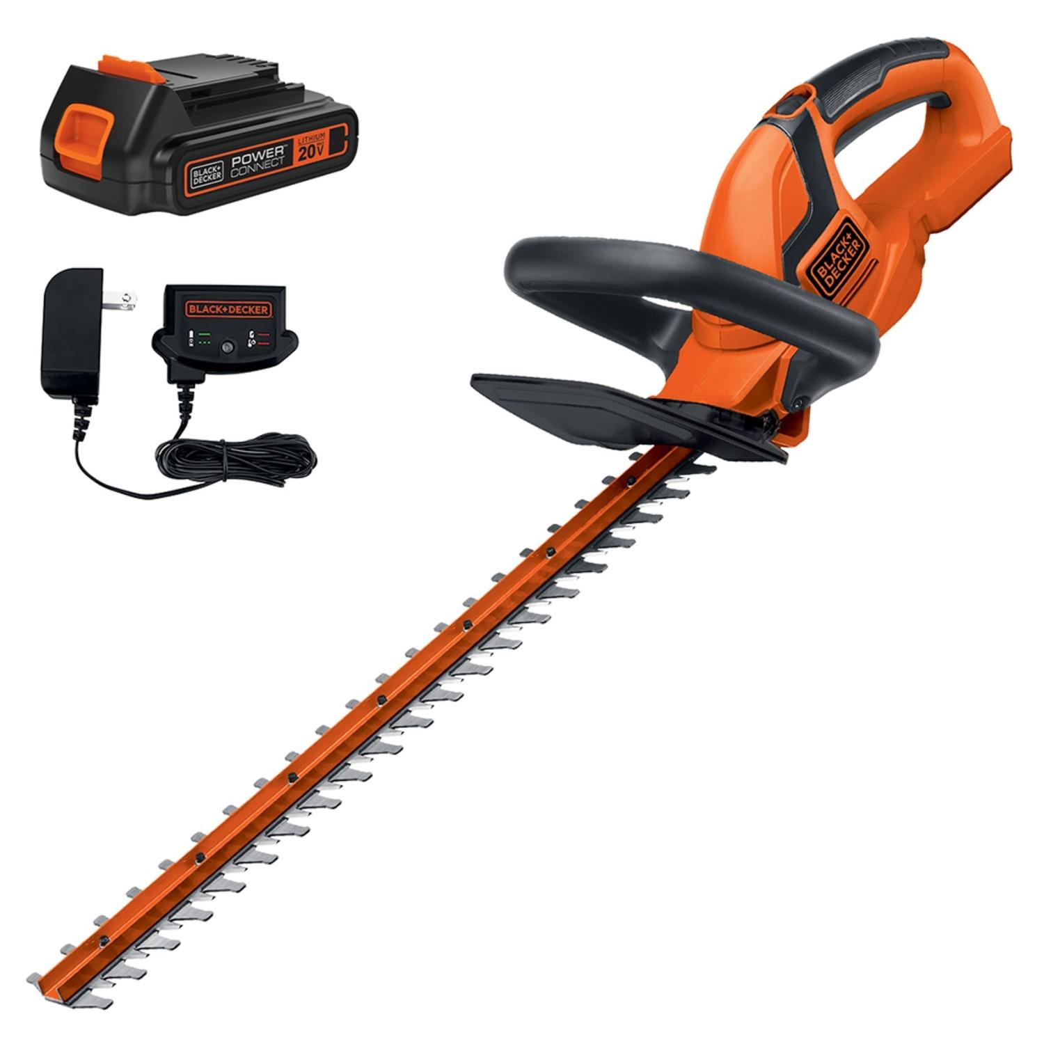 black & decker cordless hedge trimmer