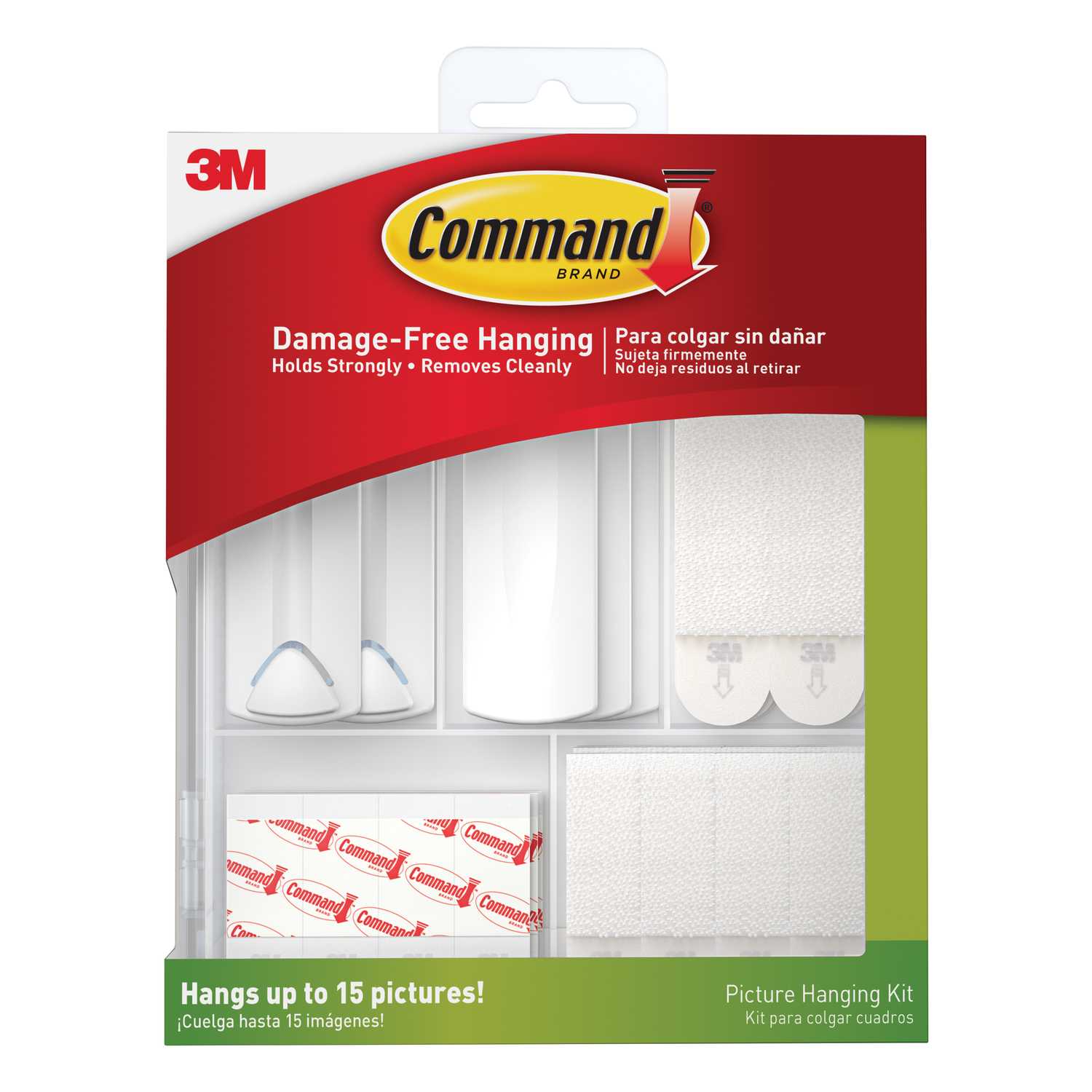 3M Command White Foam 5 lb. 38 pk Picture Hanging Kit Ace Hardware