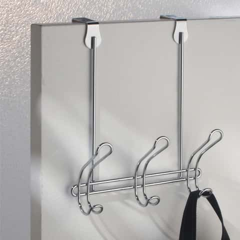 4 Pcs Stainless Steel Hook Siding Light Clips Coat Hangers Door