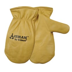 Kinco Axeman Men's Outdoor Work Gloves Mittens Tan M 1 pair