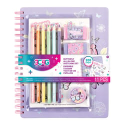 3C4G Butterfly All In 1 6 in. W X 8 in. L Sketch Pad 11 pc