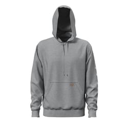 Dickies XL Long Sleeve Men's Hooded Safety Sweatshirt Gray