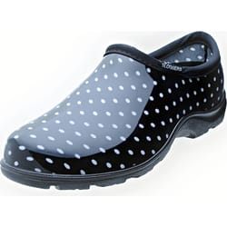 Sloggers Women's Garden/Rain Shoes 7 US Black Polka Dot