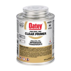 Oatey Clear Primer For CPVC/PVC 8 oz