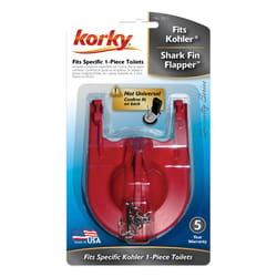 Korky Shark Fin Toilet Flapper Red For Kohler