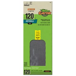 Gator 11 in. L X 4-1/4 in. W 120 Grit Silicon Carbide Drywall Sanding Screen 1 pk