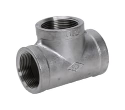 Smith-Cooper 1 in. FPT X 1 in. D FPT Stainless Steel Tee