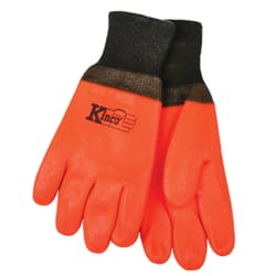 Kinco Men's Indoor/Outdoor Safety Chemical Gloves Orange L 1 pair