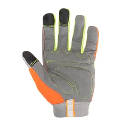 CLC Men's Hi-Viz Gloves Orange/Yellow L 1 pk