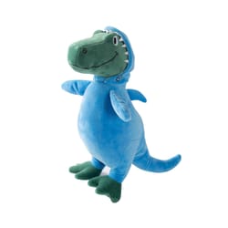 Pet Shop by Fringe Studio Blue/Green Plush Feelin Jawsome Dog Toy 1 pk