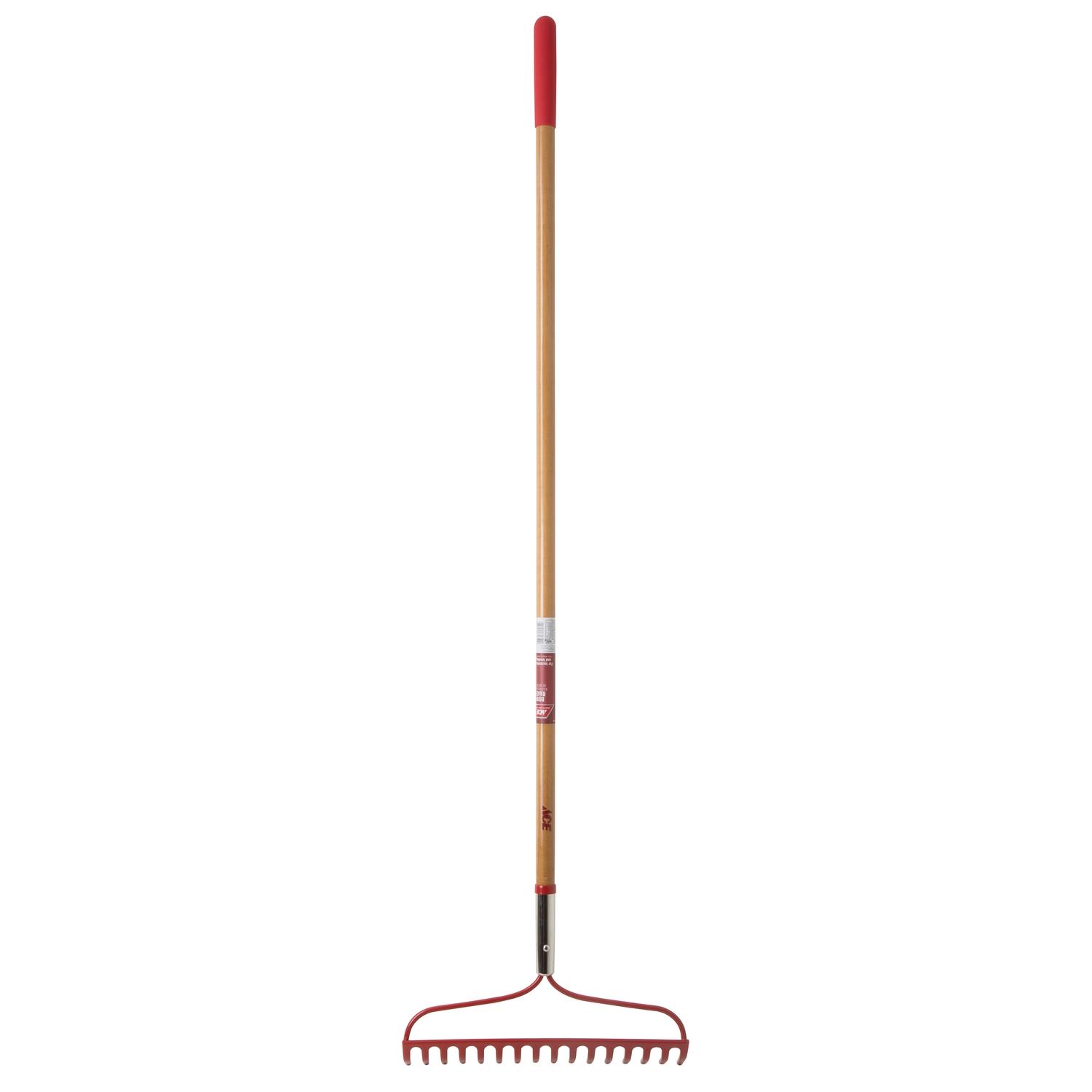 Ace 60 in. 16 Tine Steel Bow Rake Wood Handle Mfr# 71752 - Ace Hardware