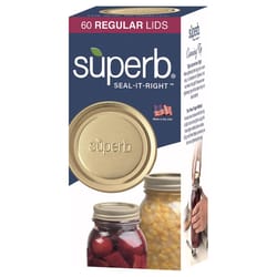 Superb Regular Mouth Canning Lid 60 pk