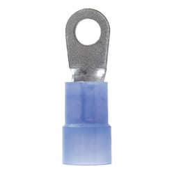 Jandorf 6 Ga. Insulated Wire Terminal Ring Blue 2 pk