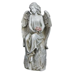 Roman Gray Polyresin 17.75 in. H Outdoor Decoration