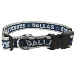 Pets First Team Colors Dallas Cowboys Nylon Dog Collar X-Large