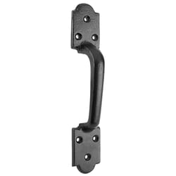 National Hardware 8-1/2 in. L Black Steel Ornamental Gate Pull