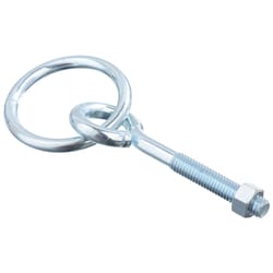 Ace Small Zinc-Plated Silver Steel 3-5/8 in. L Hitching Ring W/Eyebolt and Nut 350 lb 1 pk
