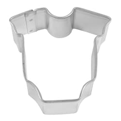 R&M International Corp 2 in. W X 2 in. L Mini Baby Bodysuit Cookie Cutter Silver 1 pc