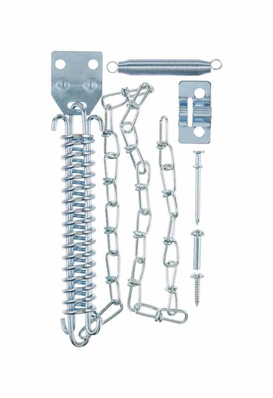 Ace Zinc Plated Silver Steel Screen Storm Door Chain Stop 1 Pk