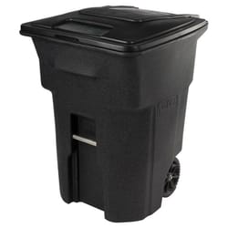 Rubbermaid 32 gal Brute Garage Trash Can with Lid, Grey Garbage