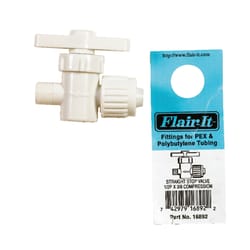 Flair-It 1/2 in. PEX X 3/8 in. Plastic Supply Valve