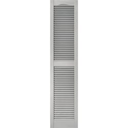 Builders Edge 67 in. H X 14.5 in. W Paintable Louvered Vinyl Shutter 2 pk