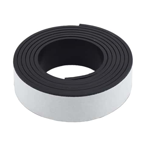 Magna Visual Magnetic Tape With Adhesive Backing 12 x 84 Black