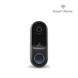 Globe Electric Wi-Fi Smart Home Black/Gray ABS/Polycarbonate Wired Smart-Enabled Video Doorbell