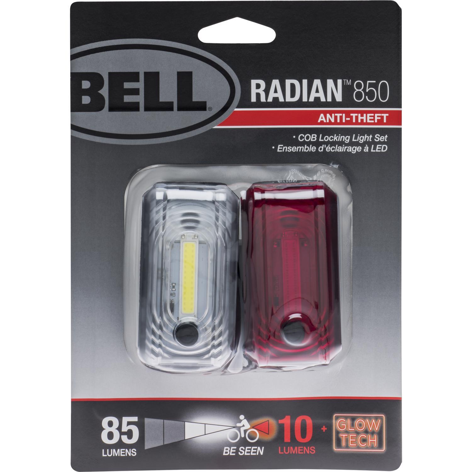 Photos - Other Sports Goods Bell Sports Radian Aluminum/Reinforced Plastic Bicycle Light Set Red/White 7161528 