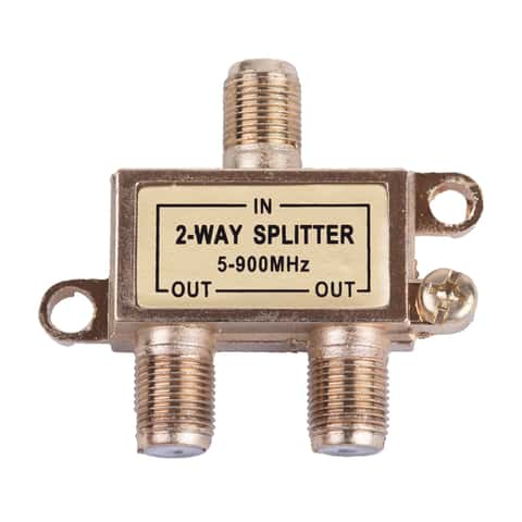 5-Way Splitter - Coaxial Connector - Green Wire - Commercial